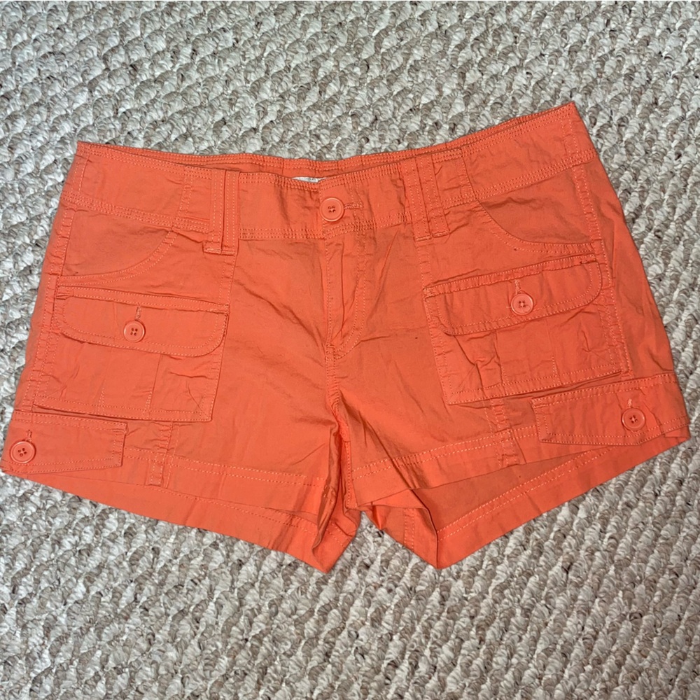 American Rag Orange Coral Cargo  Women's Shorts